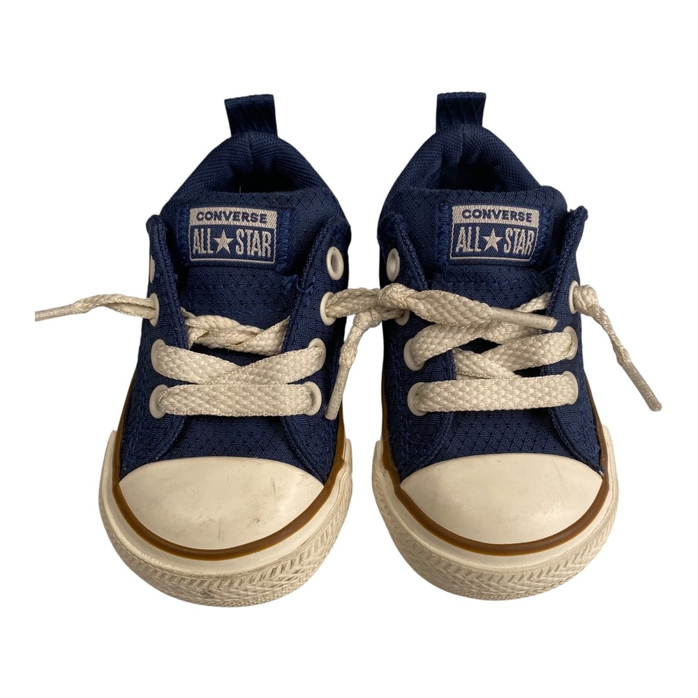 Converse All Star Infant Sneakers Shoes Toddler Blue Lace Up Casual Size 4